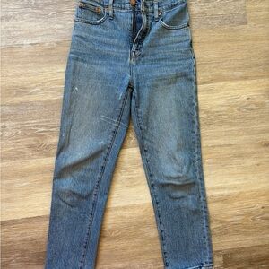 Madewell Blue Straight Leg Jeans